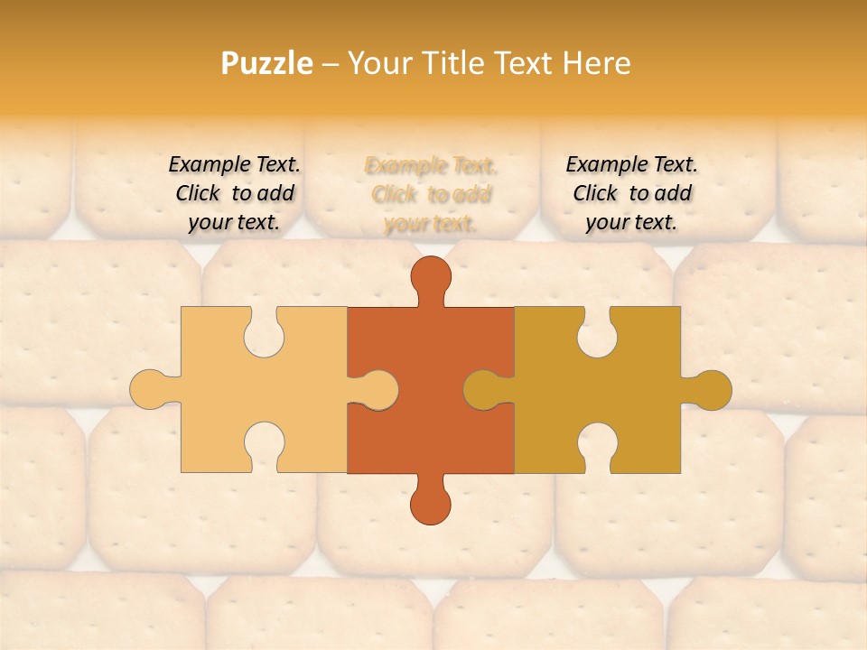 Cracker Biscuit Pattern PowerPoint Template