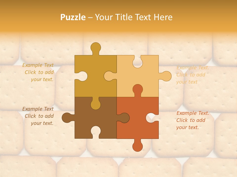 Cracker Biscuit Pattern PowerPoint Template
