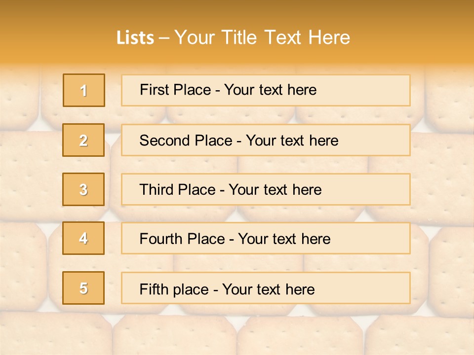 Cracker Biscuit Pattern PowerPoint Template