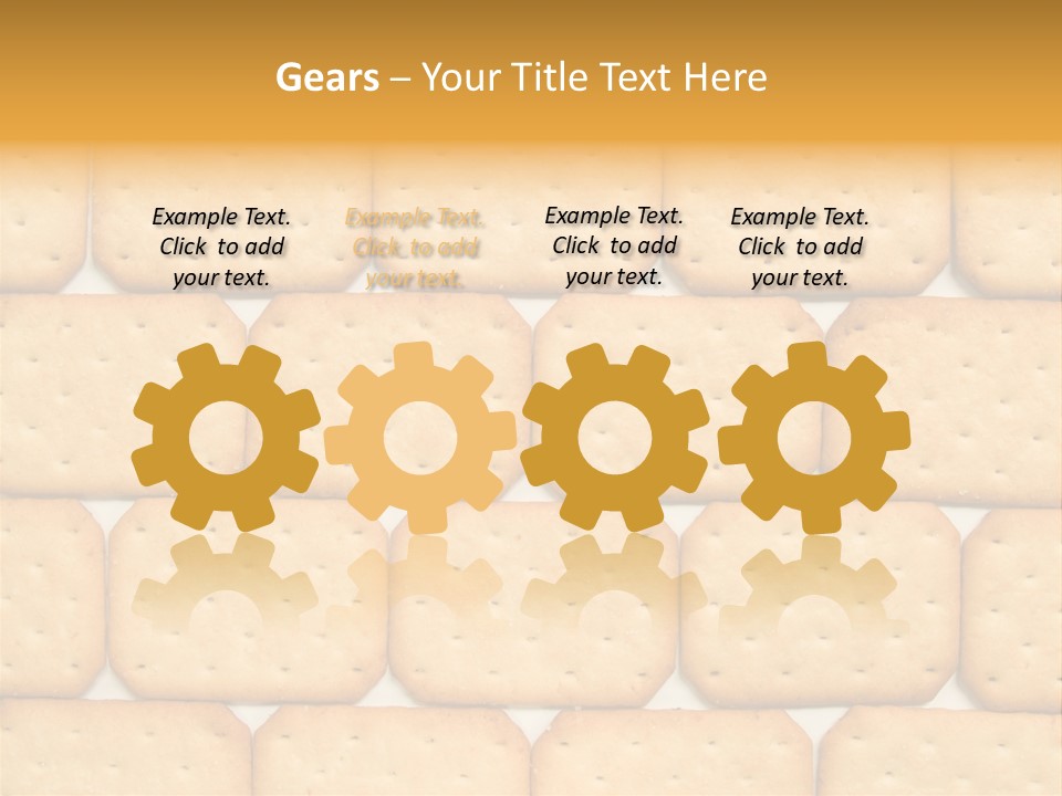 Cracker Biscuit Pattern PowerPoint Template