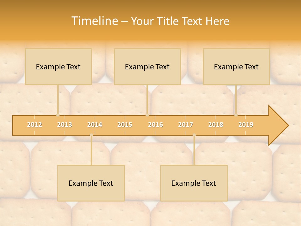 Cracker Biscuit Pattern PowerPoint Template