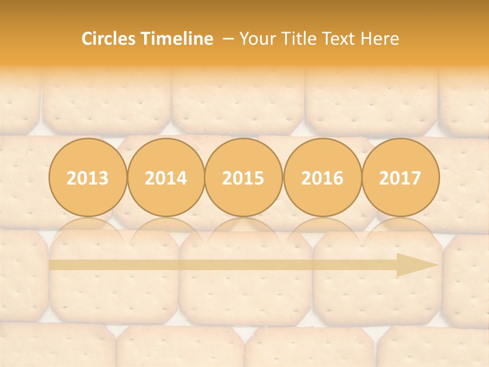 Cracker Biscuit Pattern PowerPoint Template