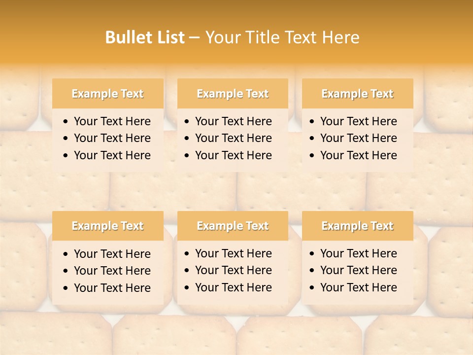 Cracker Biscuit Pattern PowerPoint Template