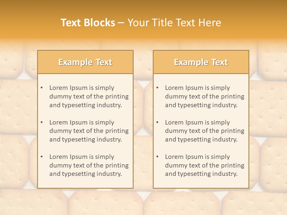 Cracker Biscuit Pattern PowerPoint Template