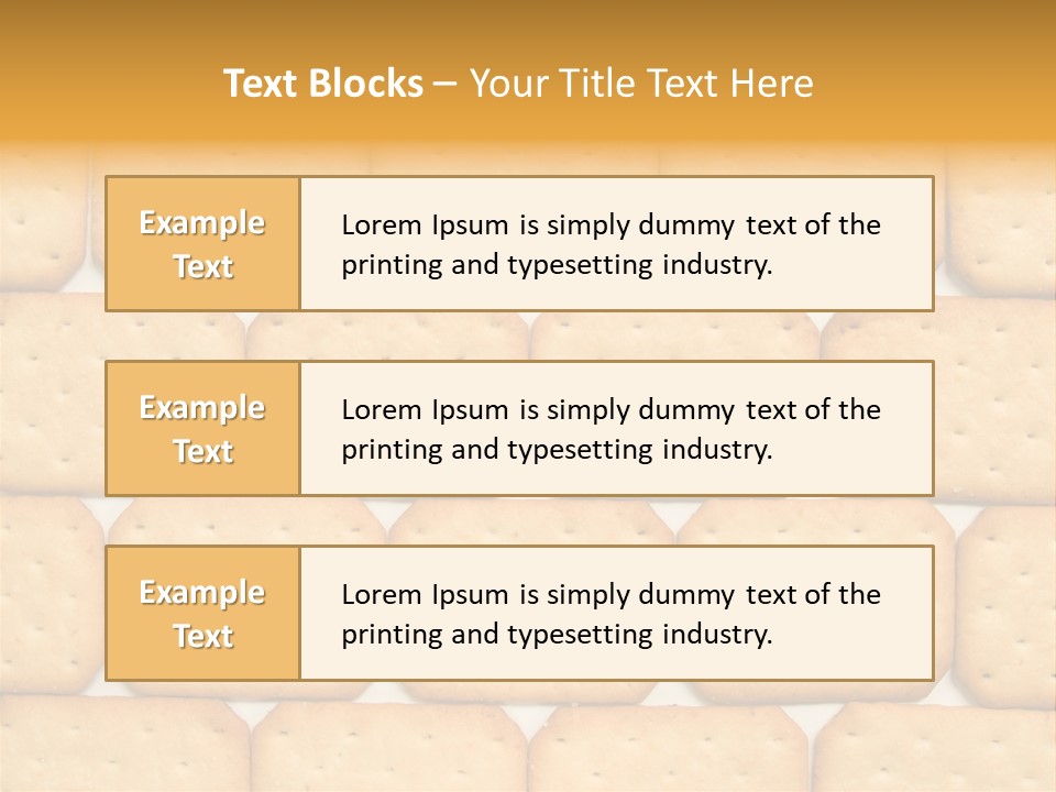 Cracker Biscuit Pattern PowerPoint Template