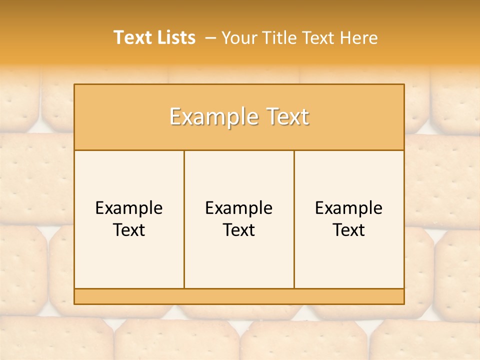 Cracker Biscuit Pattern PowerPoint Template