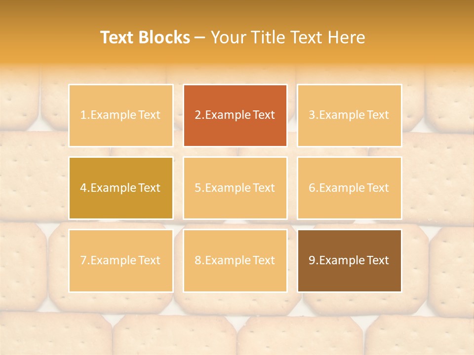 Cracker Biscuit Pattern PowerPoint Template