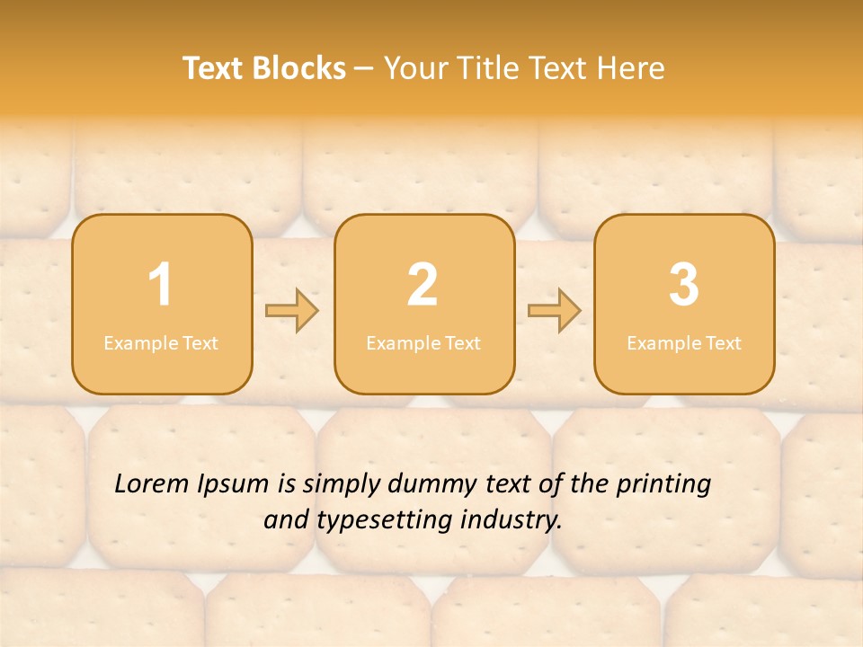 Cracker Biscuit Pattern PowerPoint Template