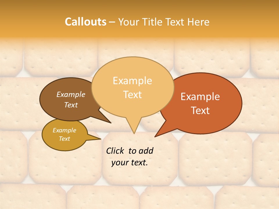 Cracker Biscuit Pattern PowerPoint Template