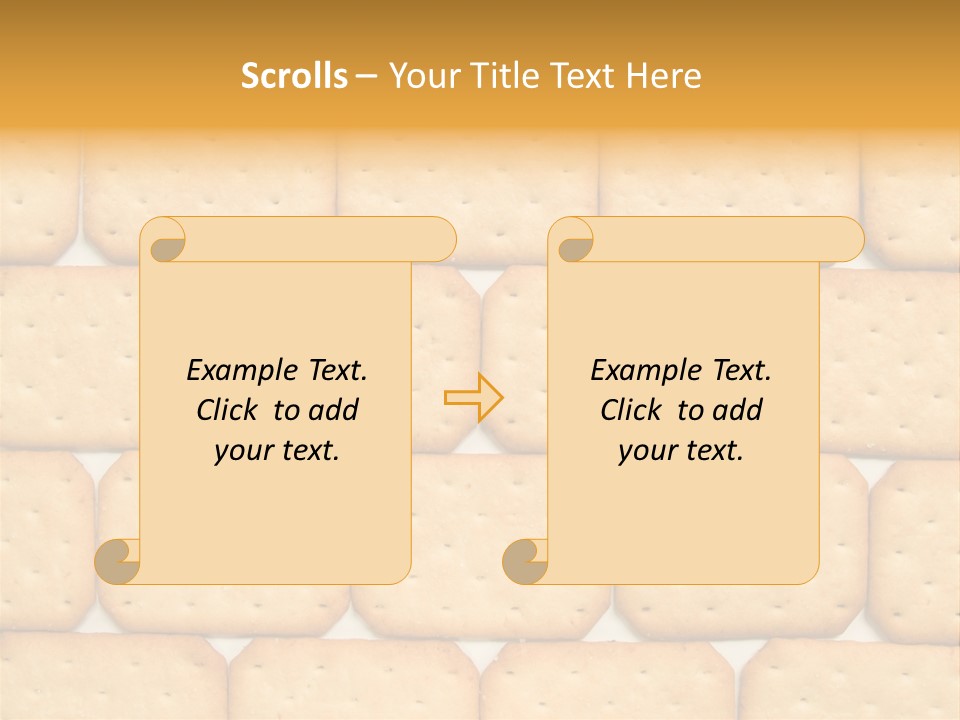 Cracker Biscuit Pattern PowerPoint Template