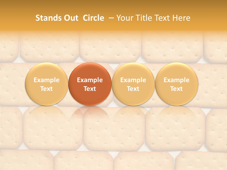 Cracker Biscuit Pattern PowerPoint Template