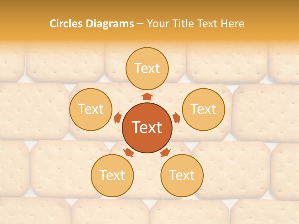 Cracker Biscuit Pattern PowerPoint Template