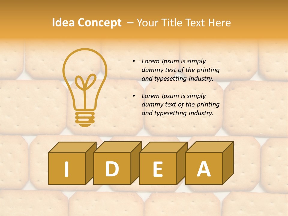 Cracker Biscuit Pattern PowerPoint Template