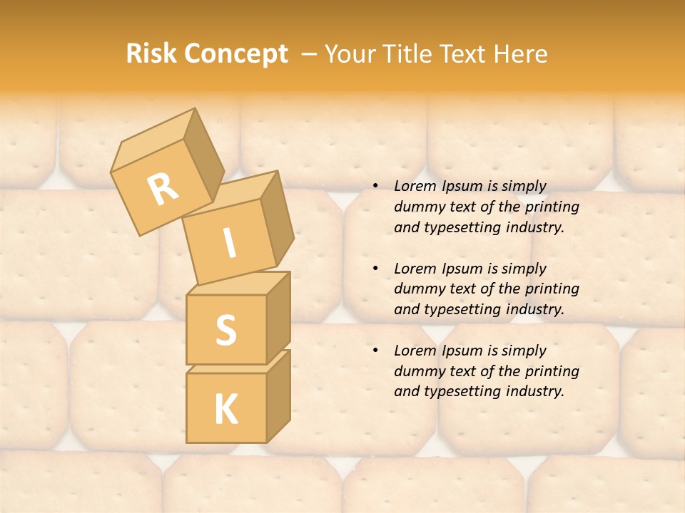 Cracker Biscuit Pattern PowerPoint Template