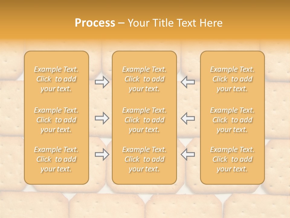 Cracker Biscuit Pattern PowerPoint Template