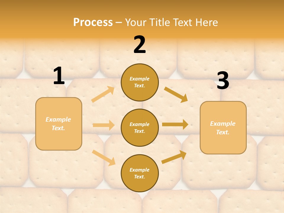 Cracker Biscuit Pattern PowerPoint Template