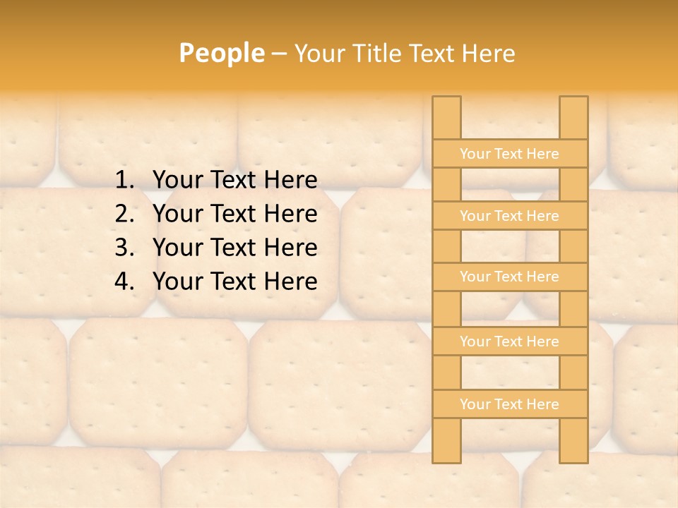 Cracker Biscuit Pattern PowerPoint Template