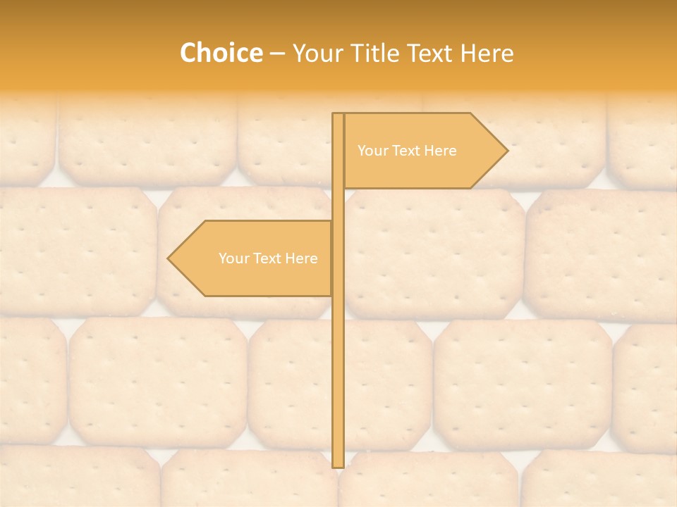 Cracker Biscuit Pattern PowerPoint Template
