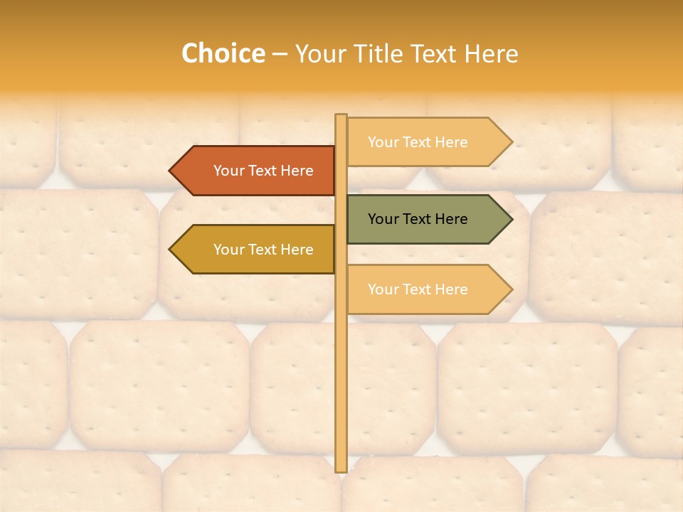 Cracker Biscuit Pattern PowerPoint Template