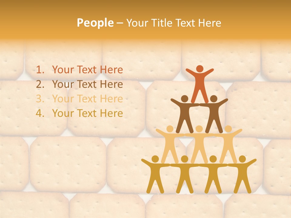 Cracker Biscuit Pattern PowerPoint Template