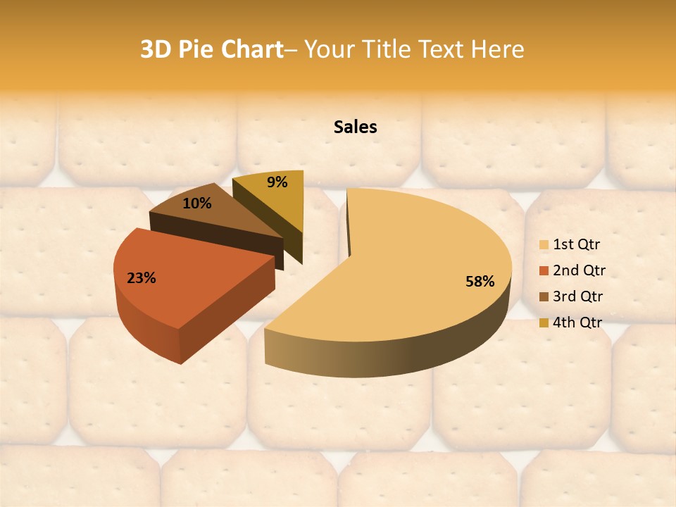Cracker Biscuit Pattern PowerPoint Template