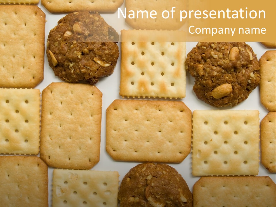 Bread Biscuit Texture PowerPoint Template