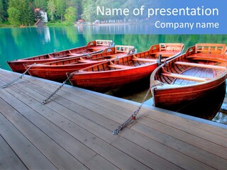 Clear Moorings Fresh PowerPoint Template