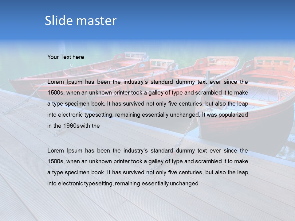 Clear Moorings Fresh PowerPoint Template