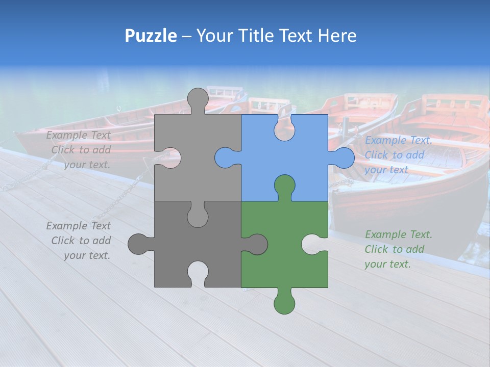Clear Moorings Fresh PowerPoint Template