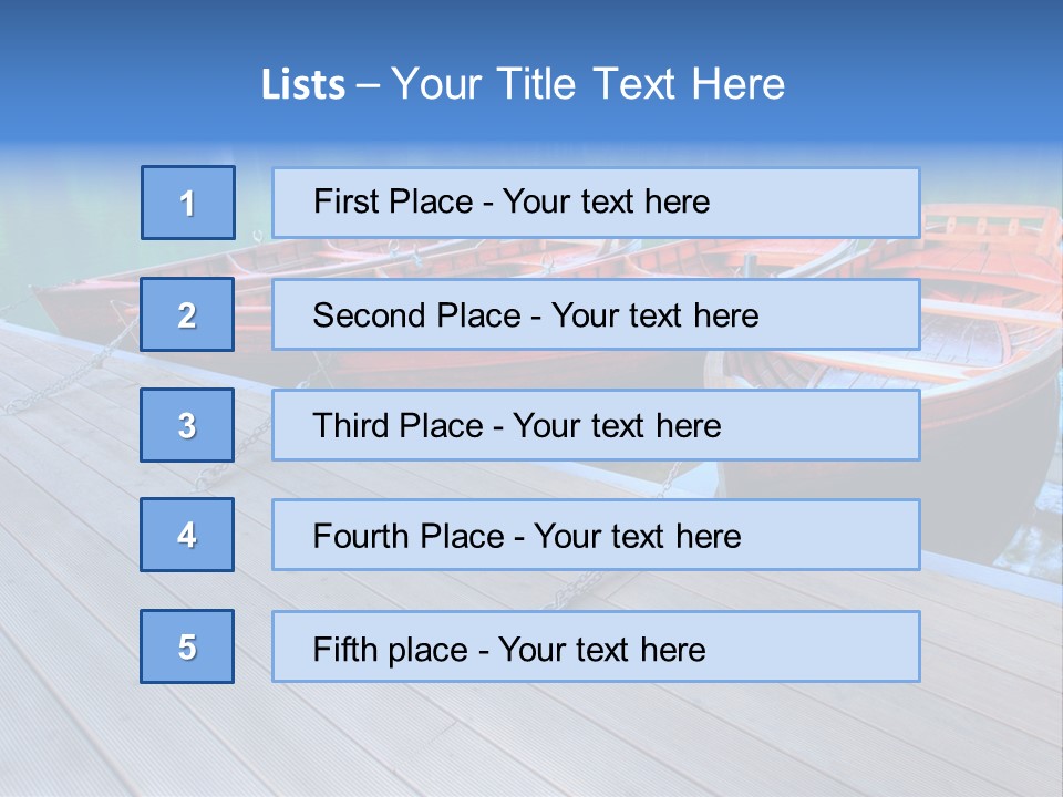 Clear Moorings Fresh PowerPoint Template