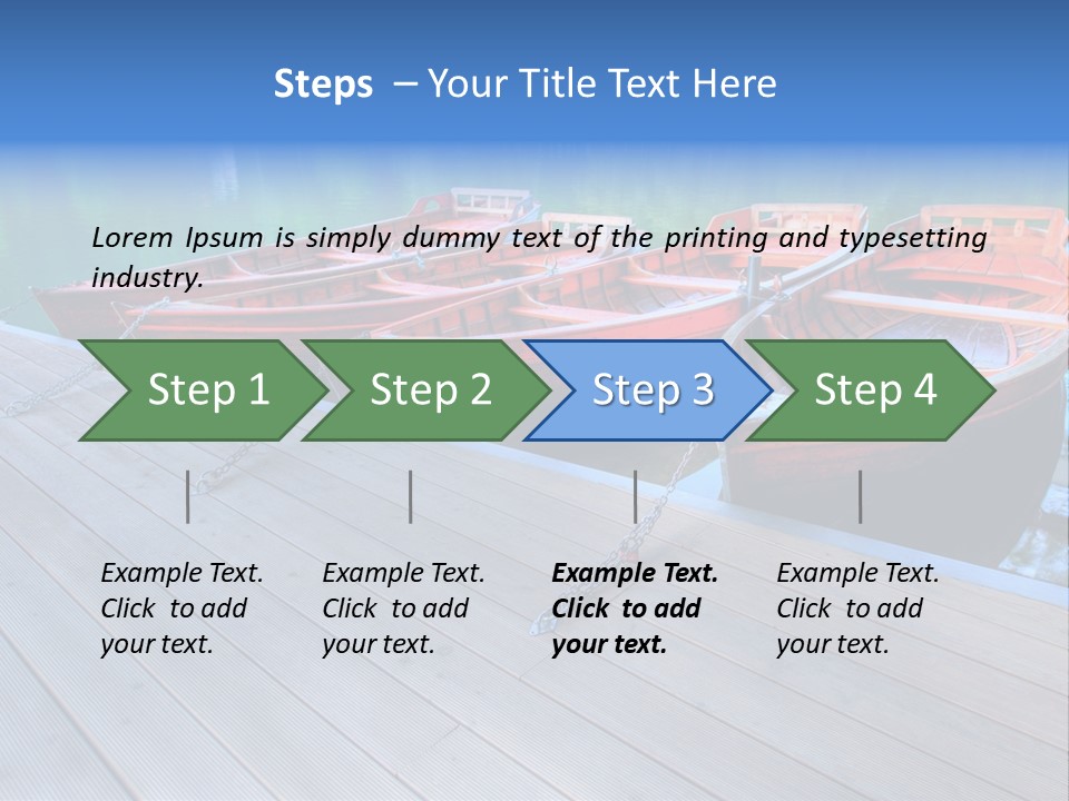 Clear Moorings Fresh PowerPoint Template