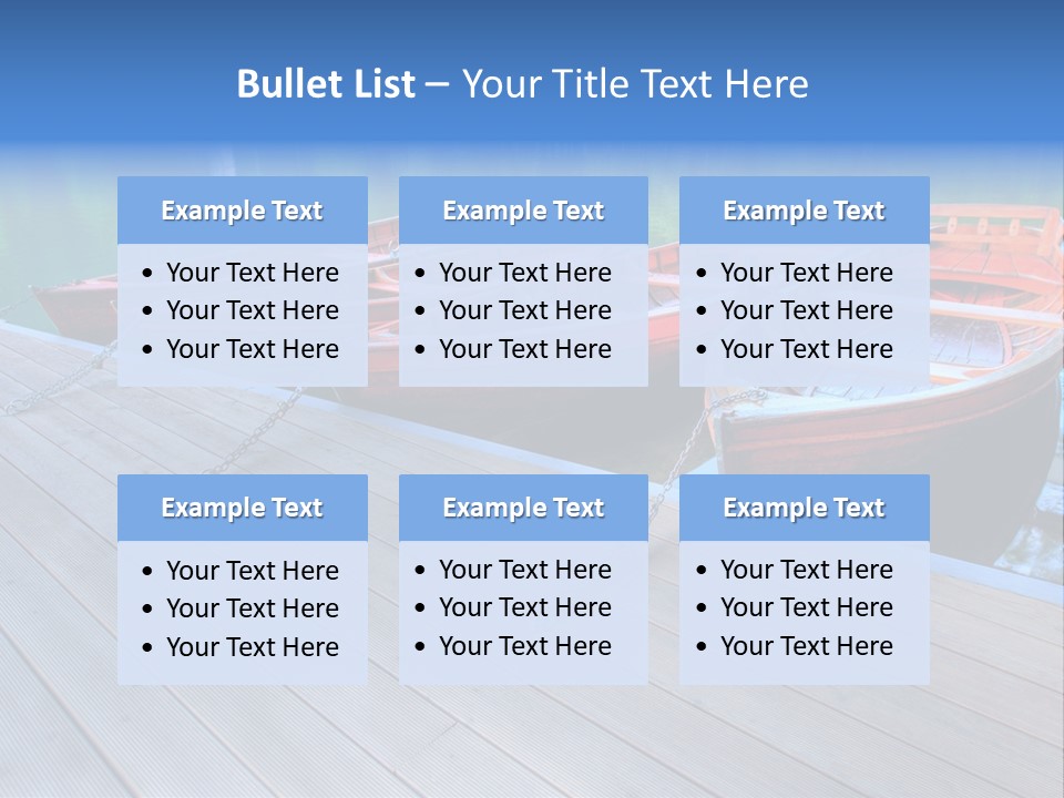 Clear Moorings Fresh PowerPoint Template