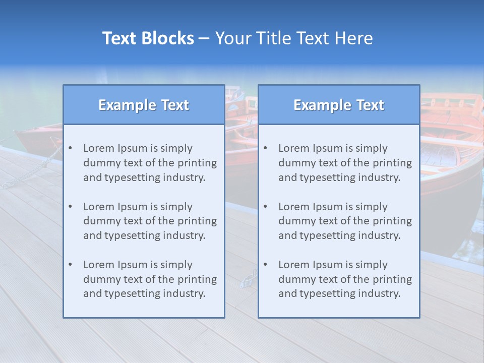 Clear Moorings Fresh PowerPoint Template