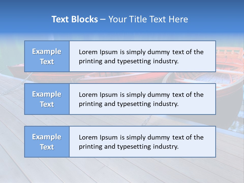 Clear Moorings Fresh PowerPoint Template
