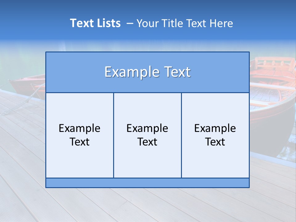 Clear Moorings Fresh PowerPoint Template
