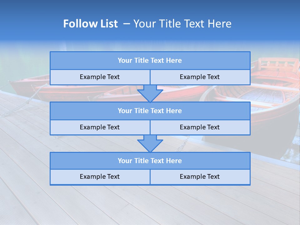 Clear Moorings Fresh PowerPoint Template