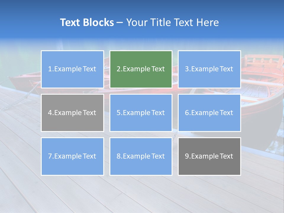 Clear Moorings Fresh PowerPoint Template