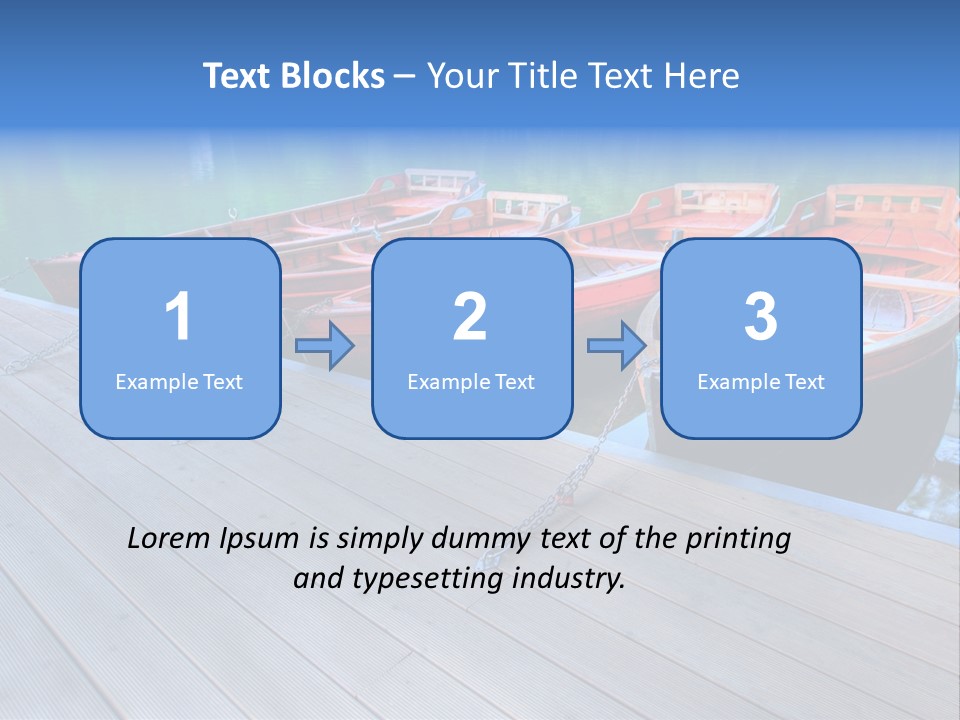 Clear Moorings Fresh PowerPoint Template