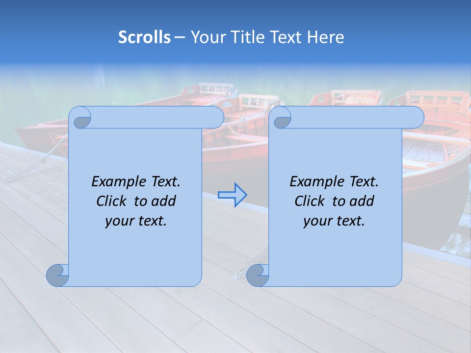 Clear Moorings Fresh PowerPoint Template