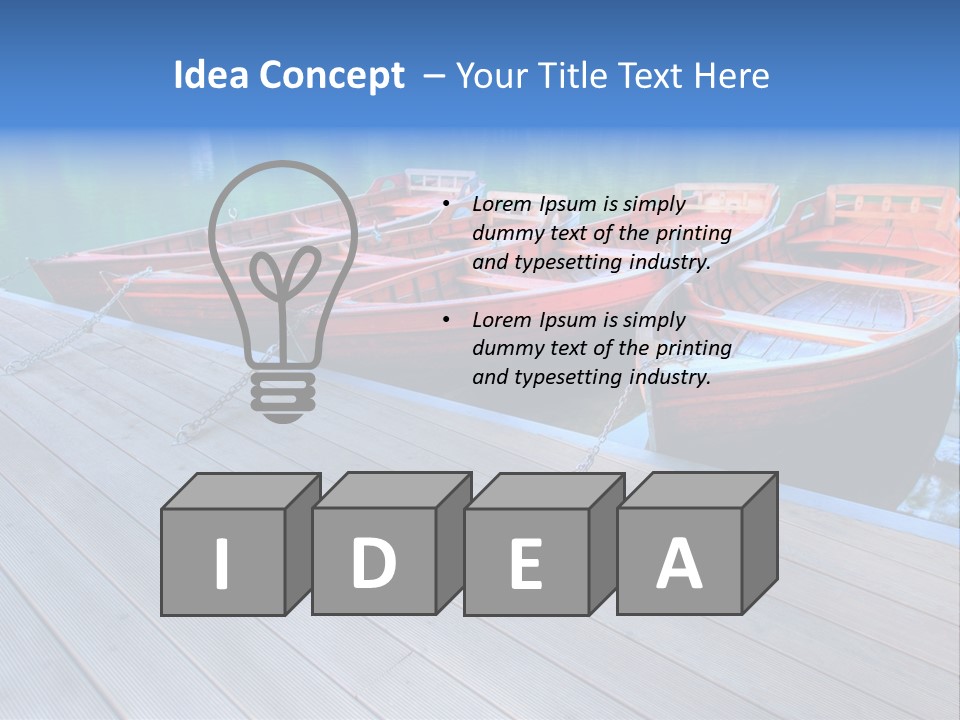 Clear Moorings Fresh PowerPoint Template