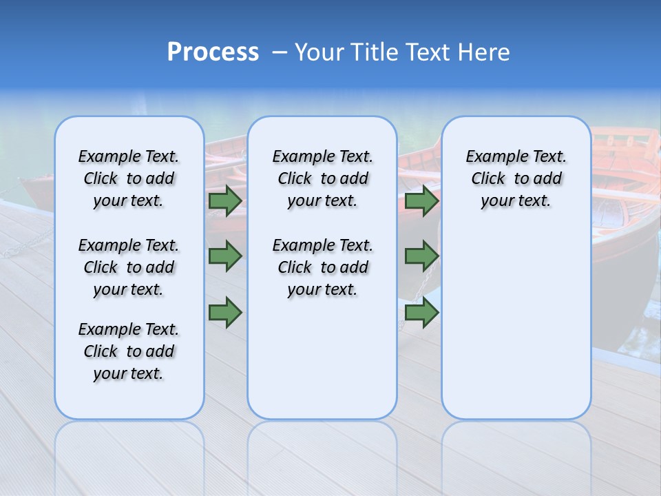 Clear Moorings Fresh PowerPoint Template