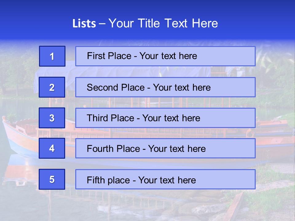 Wooden Water Nature PowerPoint Template