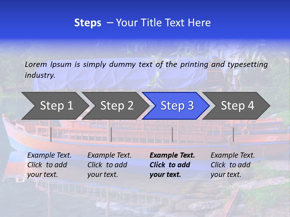 Wooden Water Nature PowerPoint Template
