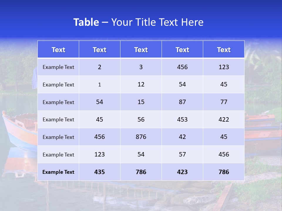 Wooden Water Nature PowerPoint Template