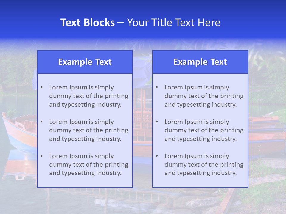 Wooden Water Nature PowerPoint Template