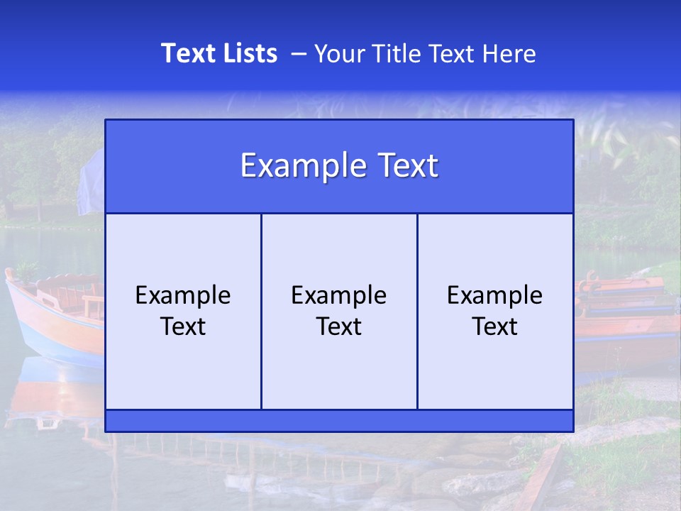 Wooden Water Nature PowerPoint Template