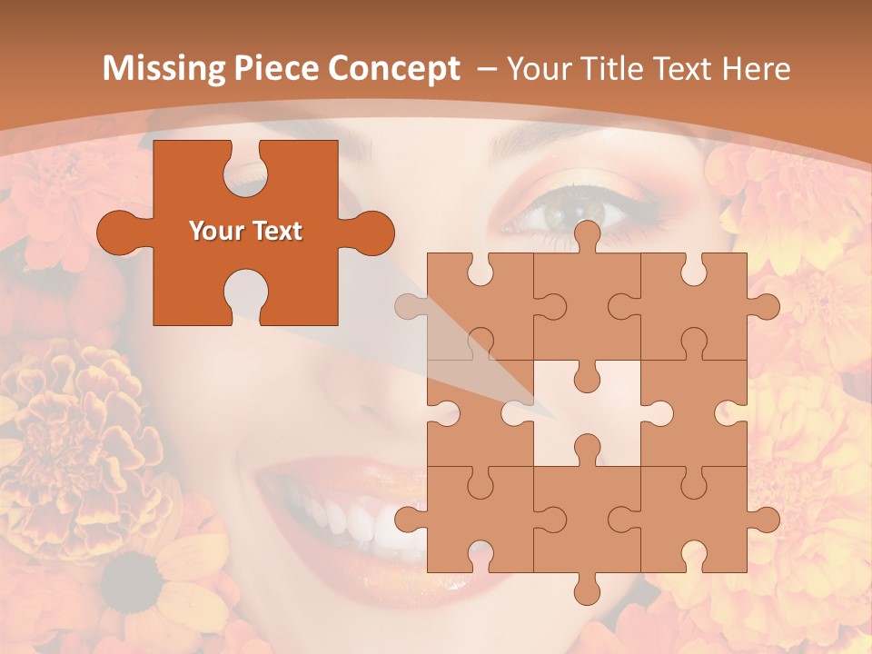 Eyes Fall Pretty PowerPoint Template