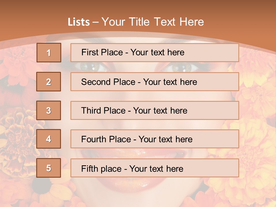 Eyes Fall Pretty PowerPoint Template