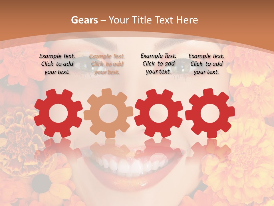 Eyes Fall Pretty PowerPoint Template