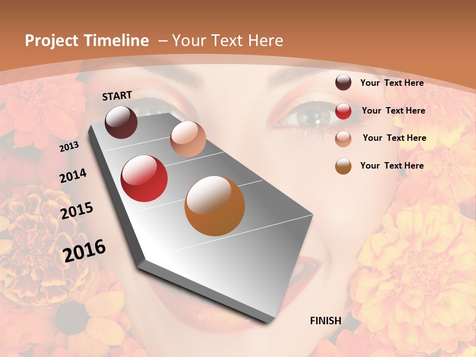 Eyes Fall Pretty PowerPoint Template